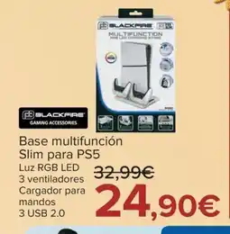 Carrefour BLACKFIRE GAMING ACCESSORIES Base multifunción Slim para PS5 oferta