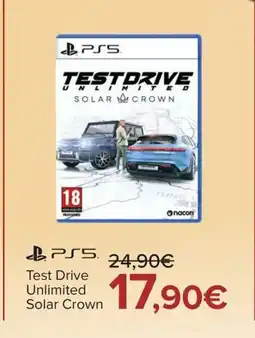 Carrefour PS5 Test Drive Unlimited Solar Crown oferta