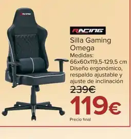 Carrefour RACING Silla Gaming Omega oferta