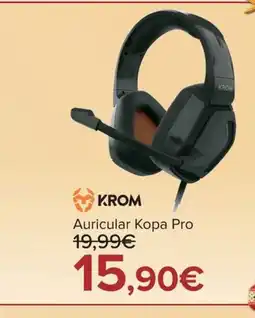 Carrefour KROM Auricular Kopa Pro oferta