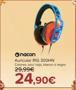 Carrefour NACON Auricular RIG 300HN oferta