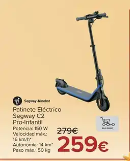Carrefour SEGWAY-NINEBOT Patinete Eléctrico Segway C2 oferta