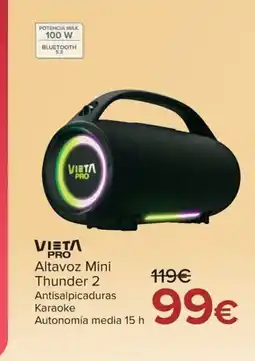 Carrefour VIETA PRO Altavoz Mini Thunder 2 oferta