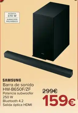 Carrefour SAMSUNG Barra de sonido HW-B650F/ZF oferta
