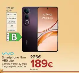 Carrefour VIVO Smartphone libre V50 Lite oferta