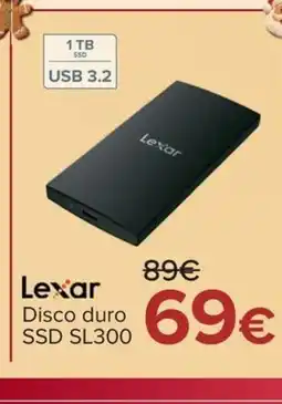Carrefour LEXAR Disco duro SSD SL300 oferta