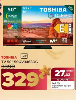 Carrefour TOSHIBA TV 50" 50QV3463DG oferta