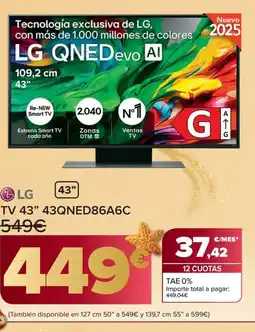 Carrefour LG TV 43" 43QNED86A6 oferta