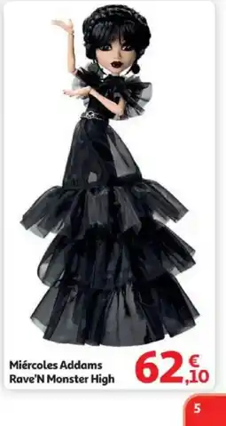 Alcampo Miércoles Addams Rave'N Monster High oferta