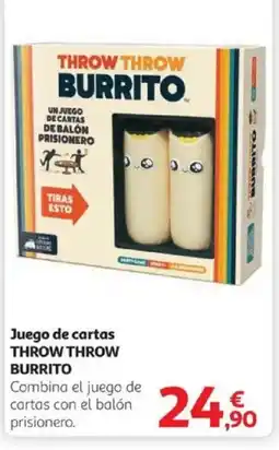 Alcampo THROW THROW BURRITO Juego de cartas oferta