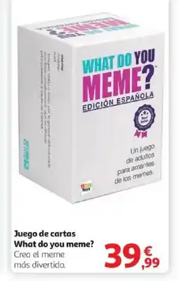 Alcampo Juego de cartas What do you meme? oferta