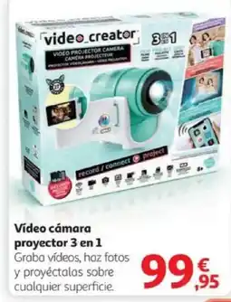 Alcampo Vídeo cámara proyector 3 en 1 oferta