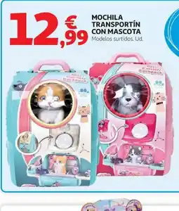 Alcampo Mochila transportín con mascota oferta