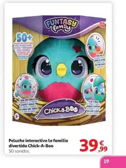Alcampo Peluche interactivo la familia divertida Chick-A-Boo oferta