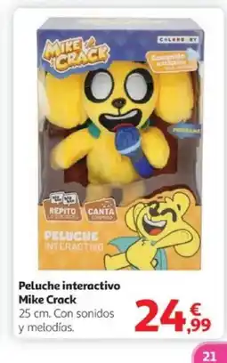 Alcampo Peluche interactivo Mike Crack oferta
