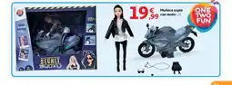 Alcampo Muñeca espía con moto oferta