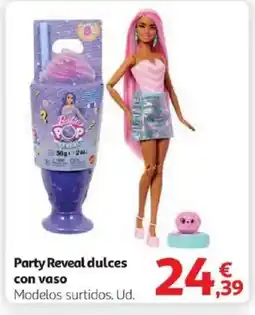 Alcampo Party Reveal dulces con vaso oferta