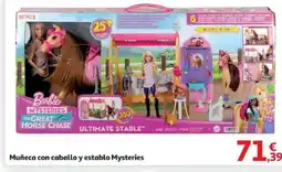 Alcampo Muñeca con caballo y establo Mysteries oferta