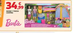 Alcampo Barbie y teresa camping oferta