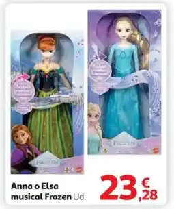 Alcampo Anna o Elsa musical Frozen oferta