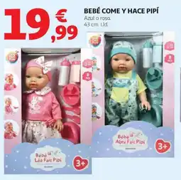 Alcampo ONE TWO FUN Bebé come y hace pipí oferta