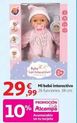 Alcampo Mi bebé interactivo oferta