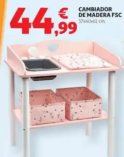 Alcampo Cambiador de madera fsc oferta