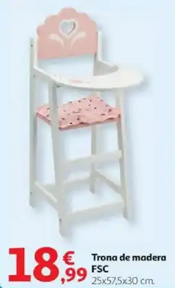 Alcampo Trona de madera FSC oferta