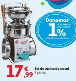 Alcampo Set de cocina de metal oferta