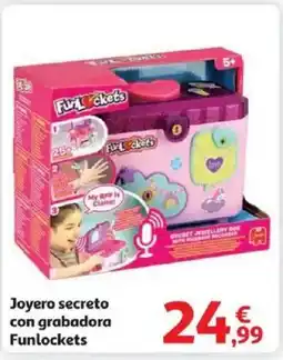 Alcampo Joyero secreto con grabadora Funlockets oferta