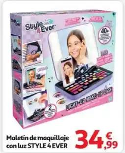 Alcampo STYLE 4 EVER Maletín de maquillaje con luz oferta