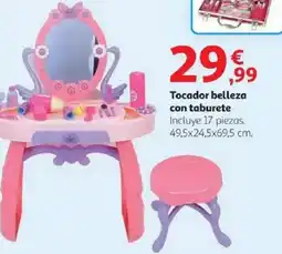 Alcampo Tocador belleza con taburete oferta