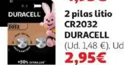 Alcampo DURACELL 2 pilas litio CR2032 oferta