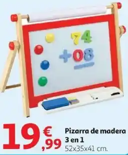 Alcampo Pizarra de madera 3 en 1 oferta