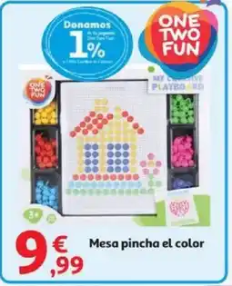 Alcampo ONE TWO FUN Mesa pincha el color oferta