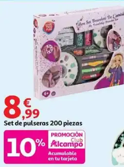 Alcampo ONE TW FUN Set de pulseras 200 piezas oferta