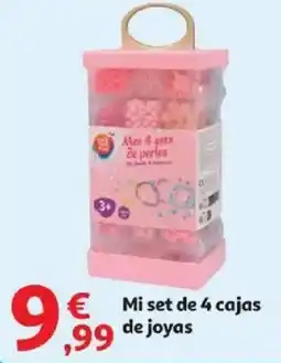 Alcampo Mi set de 4 cajas de joyas oferta