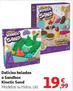 Alcampo Delicias heladas o Sandbox Kinetic Sand oferta