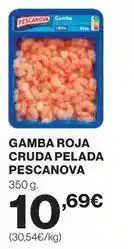 El Corte Inglés Pescanova - gamba roja cruda pelada oferta