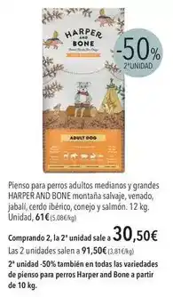 El Corte Inglés Bone - pienso para perros adultos medianos y grandes oferta