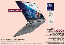 El Corte Inglés Lenovo - convertible 2 en 1 oferta