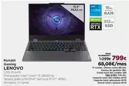 El Corte Inglés Lenovo - portátil gaming oferta