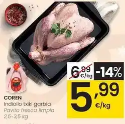 Eroski Coren - pavita fresca limpia oferta