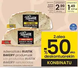 Eroski The rustik bakery - masa madre oferta