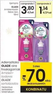 Eroski Glade - ambientador relax zen oferta
