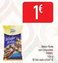Masymas Tagus - wafer rolls con chocolate oferta
