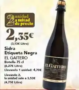 Gadis El gaitero - sidra etiqueta negra oferta