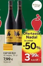 Caprabo Cap de ruc - vi negre oferta