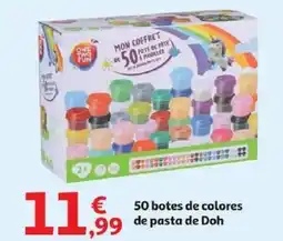 Alcampo 50 botes de colores de pasta de Doh oferta
