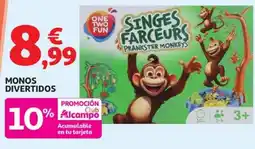 Alcampo ONE TWO FUN Monos divertidos oferta